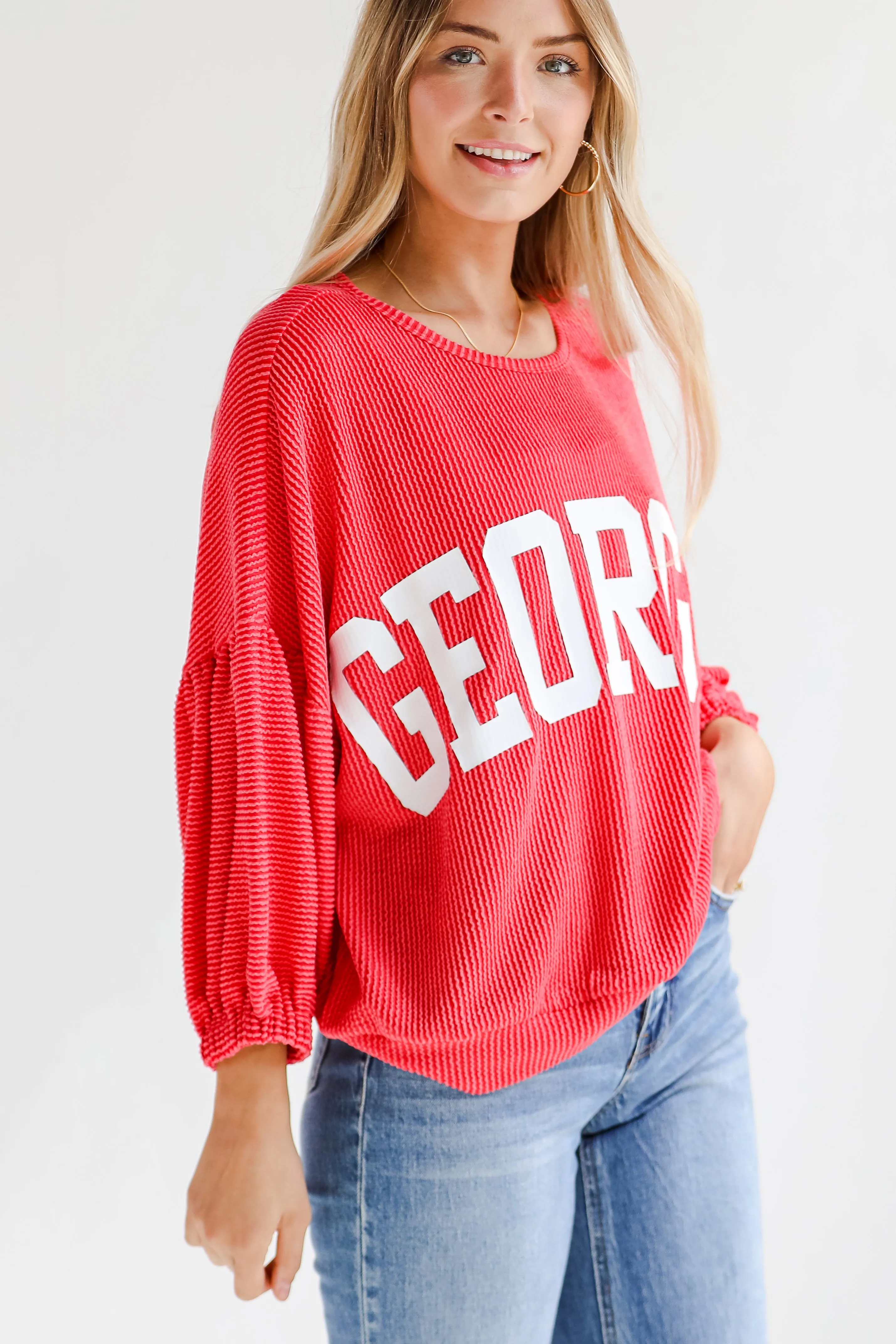 Georgia Corded Pullover