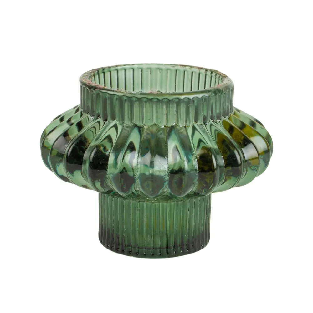 Glass Dual Candle Holders - Assorted Colours