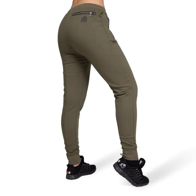 Gorilla Wear Celina Drop Crotch Joggers - Army Green