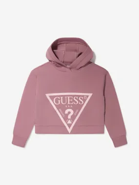 Guess Girls Logo Print Hoodie