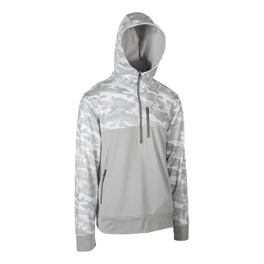 Half Zip Performance Hoodie | Ghost Military Camo