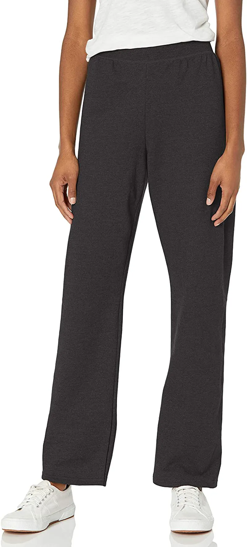 Hanes Women's EcoSmart Open Bottom Leg Sweatpants