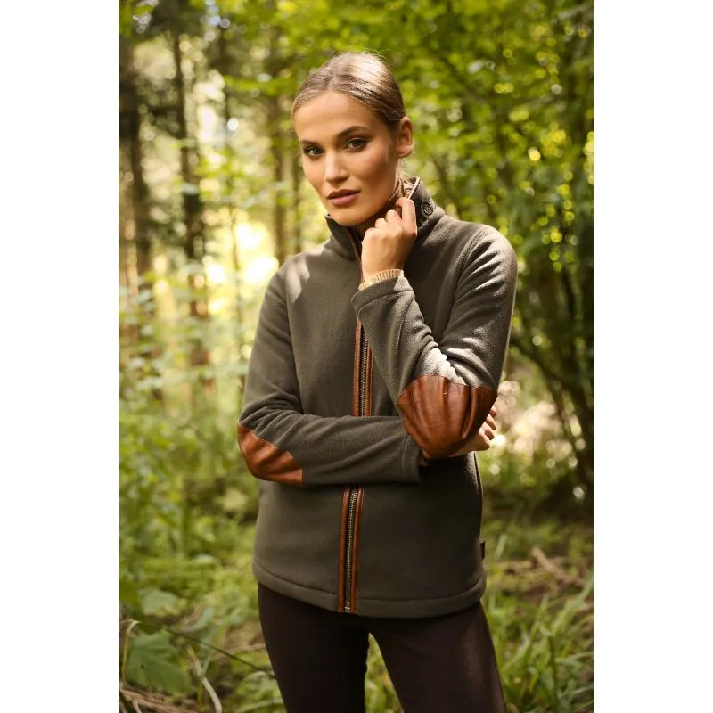 Holland Cooper Country Ladies Fleece Jacket - Khaki