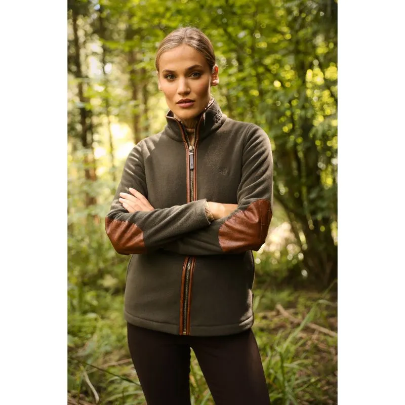 Holland Cooper Country Ladies Fleece Jacket - Khaki