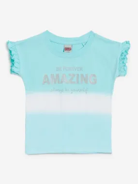 HOP Kids Aqua Colour-Blocked Top