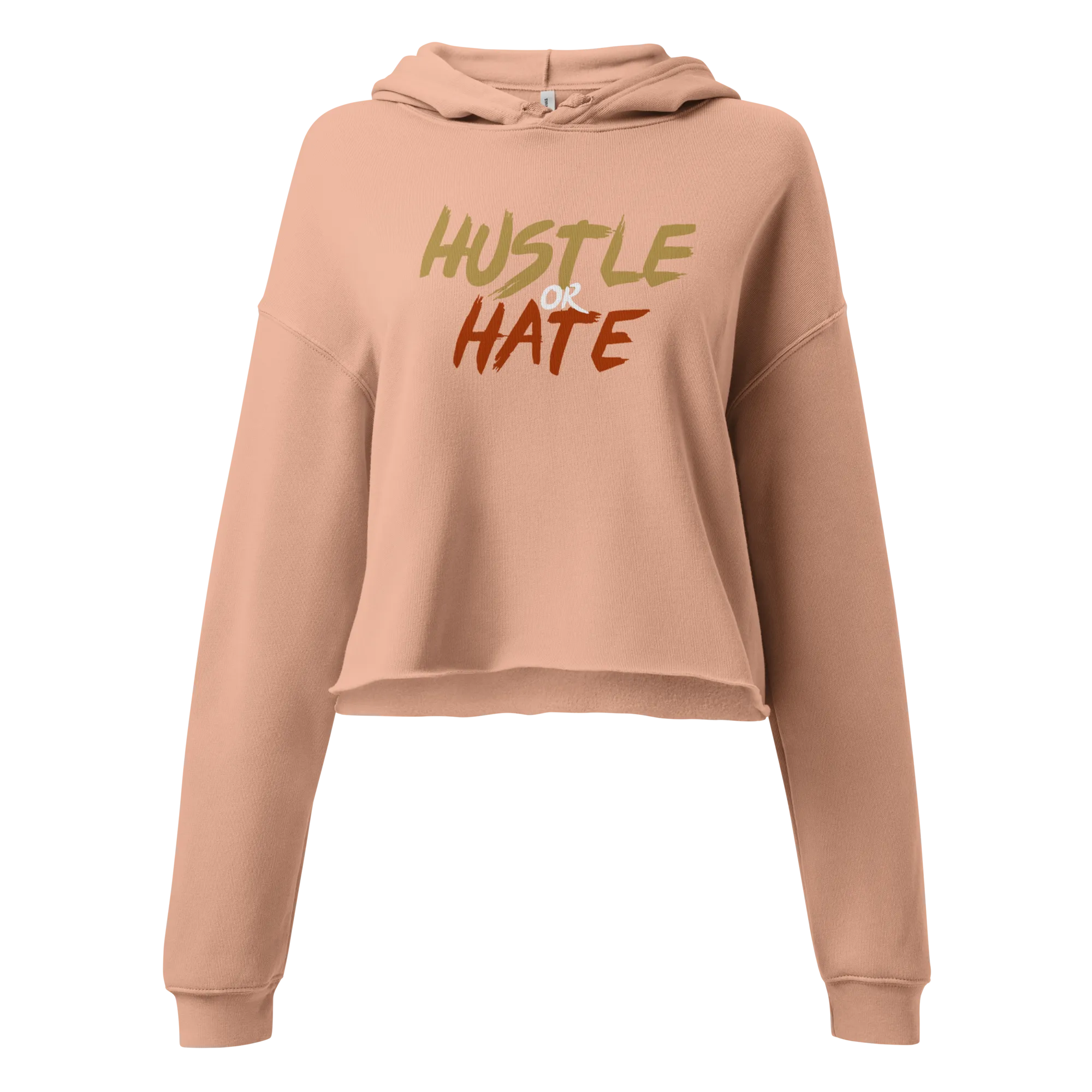 Hustle or Hate Crop Hoodie