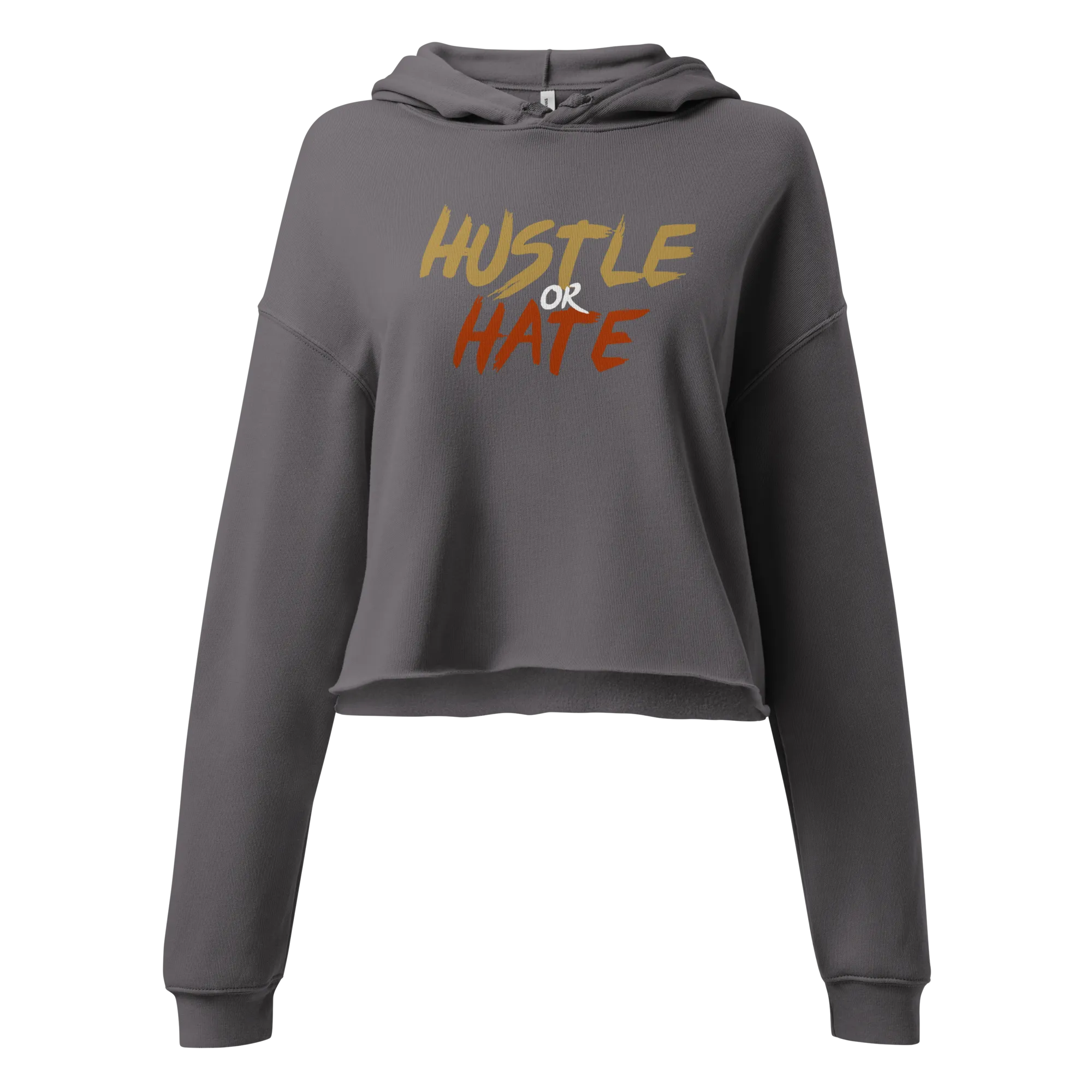 Hustle or Hate Crop Hoodie