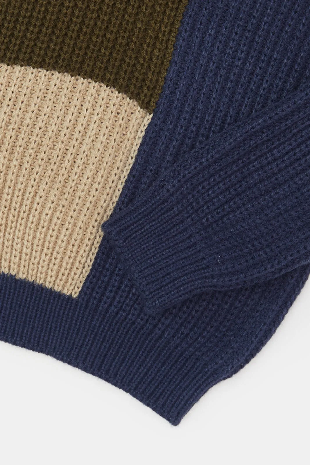 Infant Boys Navy Knitted Pullover