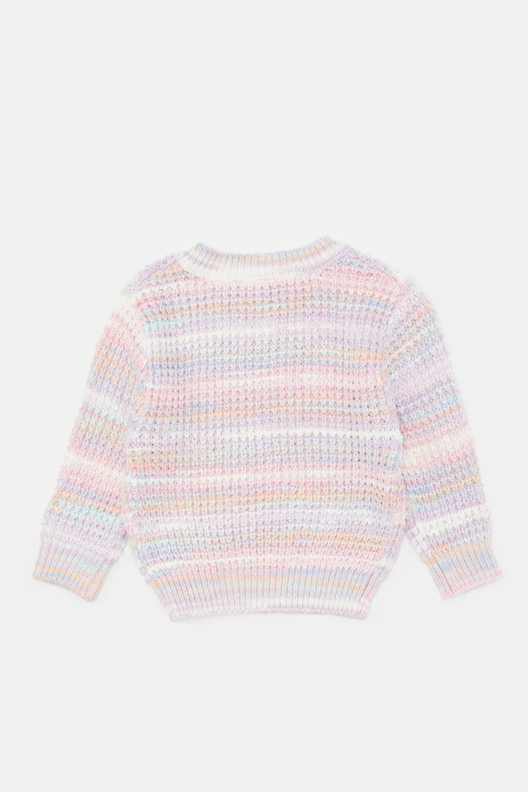 Infant Girls Multicolour Knitted Pullover