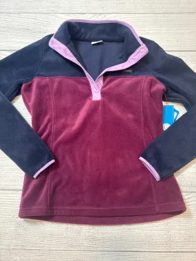 Jacket Fleece By Columbia In Maroon, Size: S