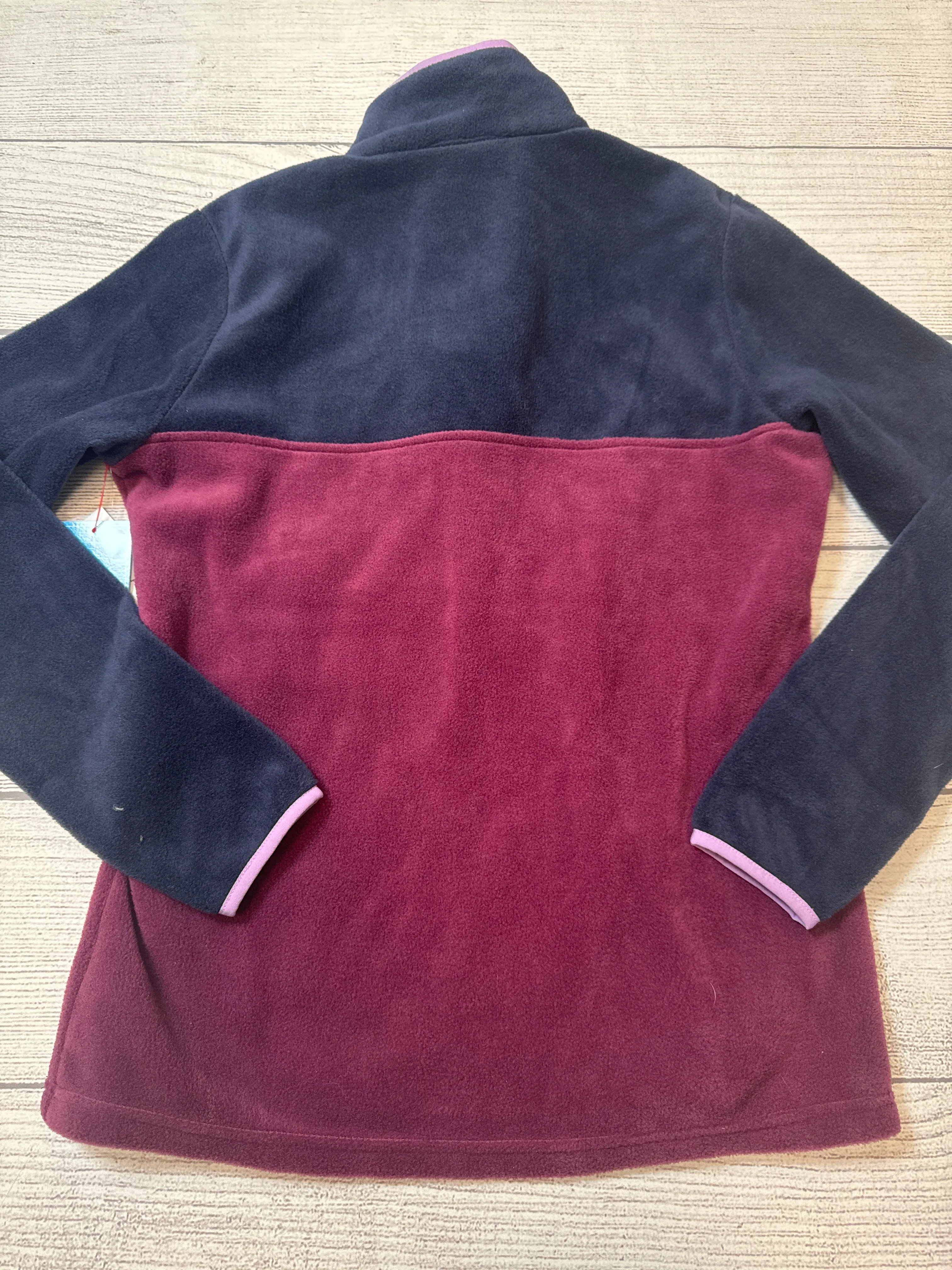 Jacket Fleece By Columbia In Maroon, Size: S