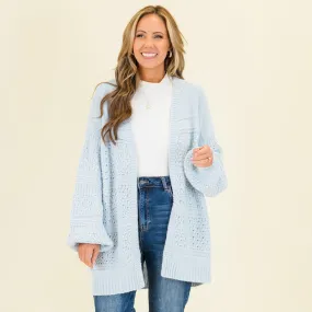 Keepin' Cozy Cardigan, Blue