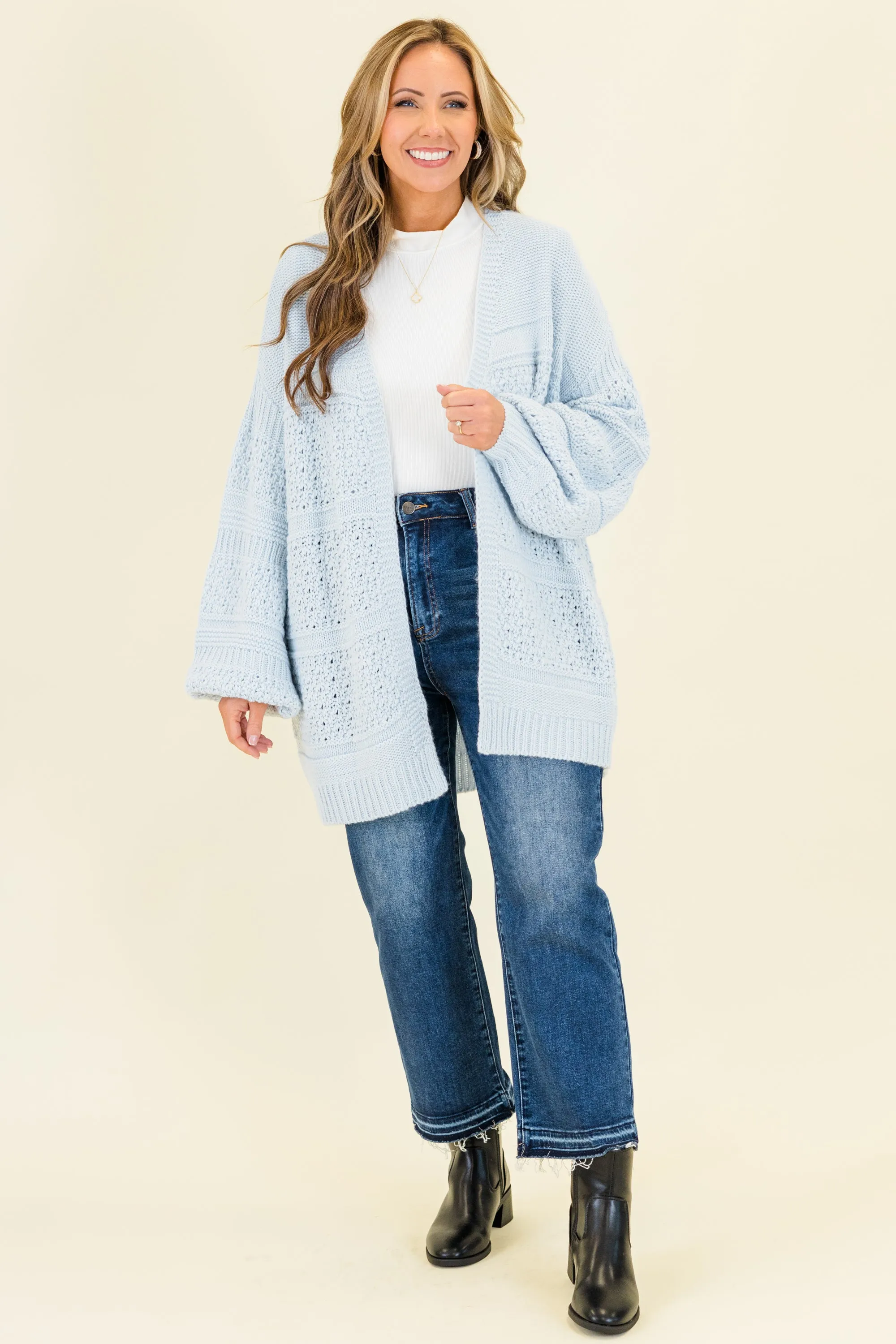 Keepin' Cozy Cardigan, Blue