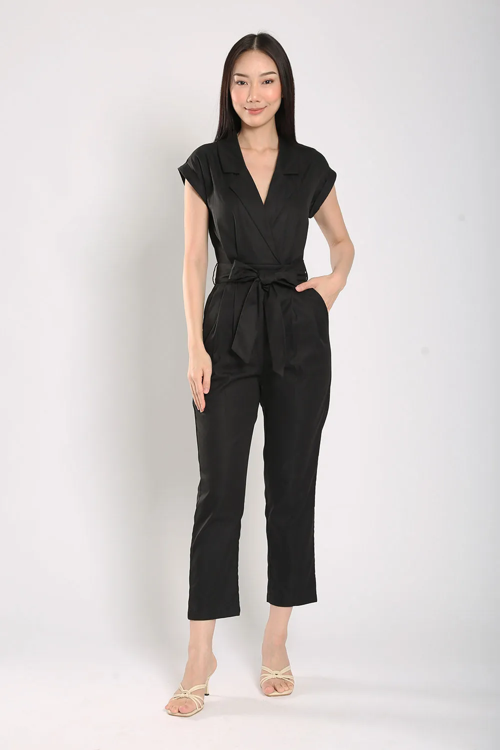 Kristela Tailored Jumpsuit in Black