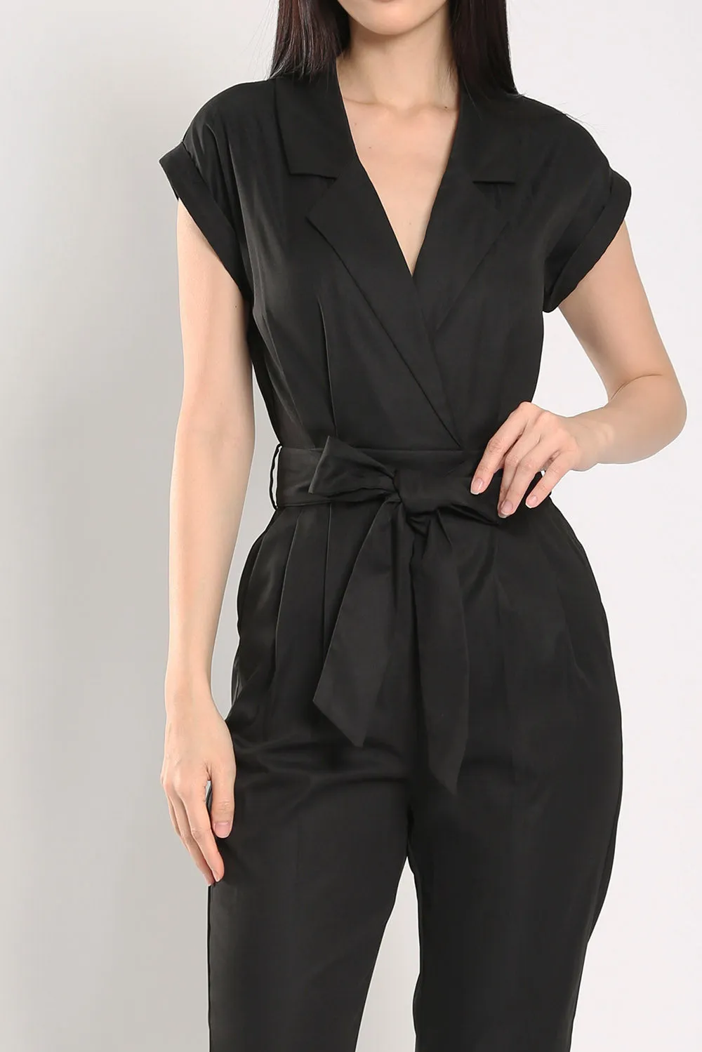 Kristela Tailored Jumpsuit in Black