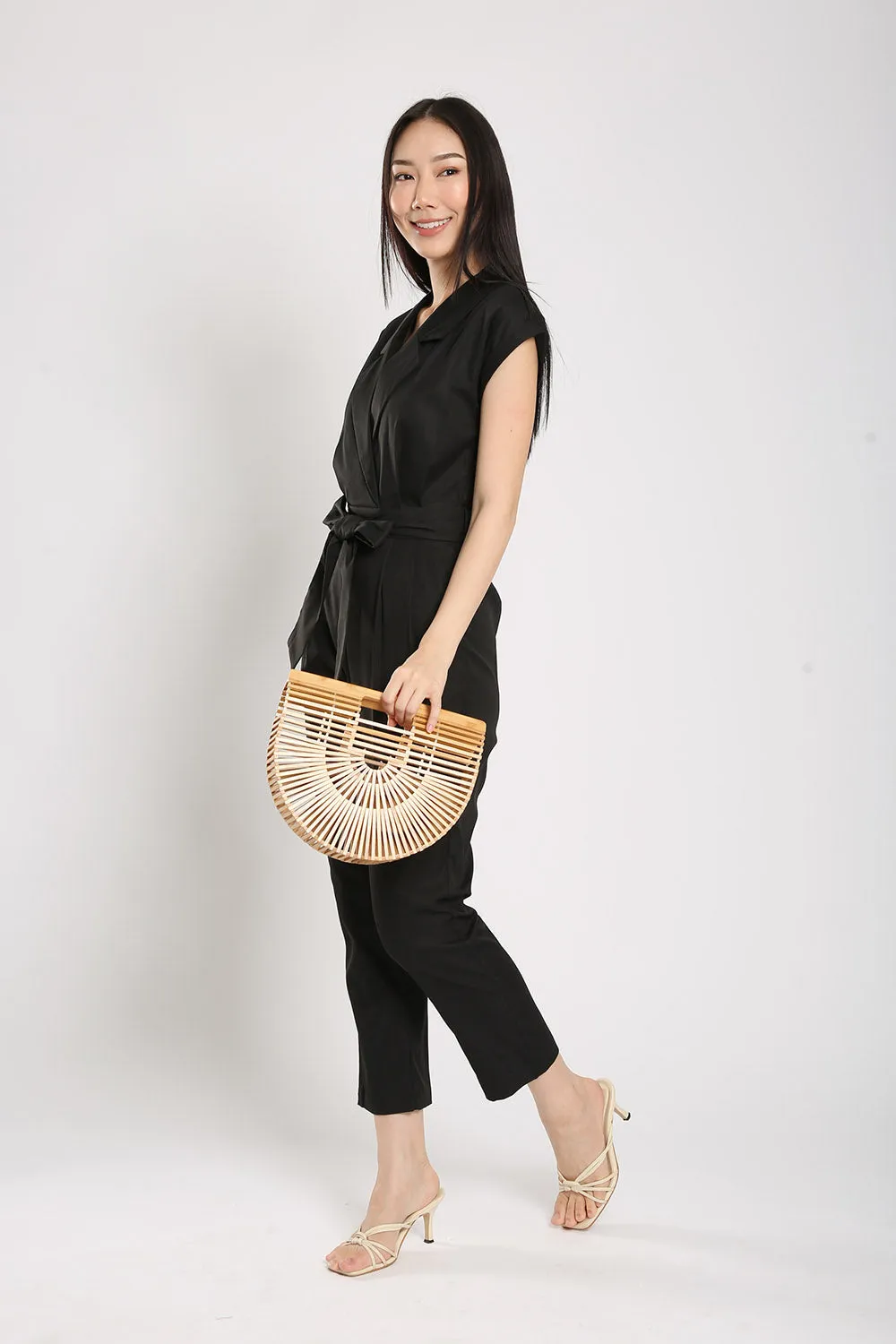 Kristela Tailored Jumpsuit in Black