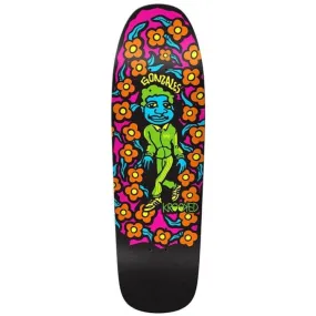 Krooked Mark Gonzalez Sweatpants Blacklight Shaped Skateboard Deck - 9.81