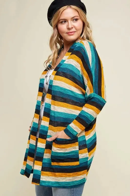 Laryn Striped Cardigan