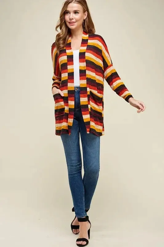 Laryn Striped Cardigan