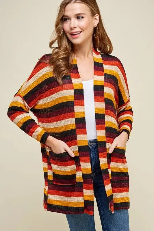 Laryn Striped Cardigan