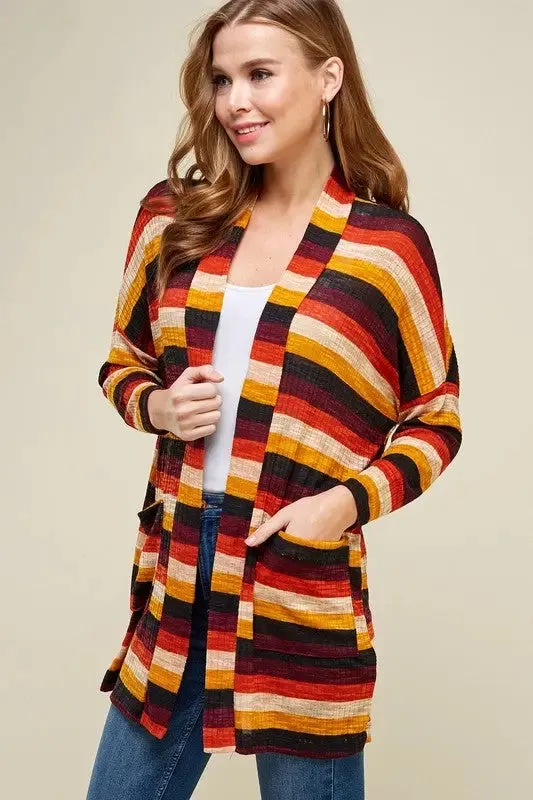 Laryn Striped Cardigan