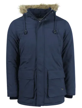 Le Shark Radley navy parka jacket