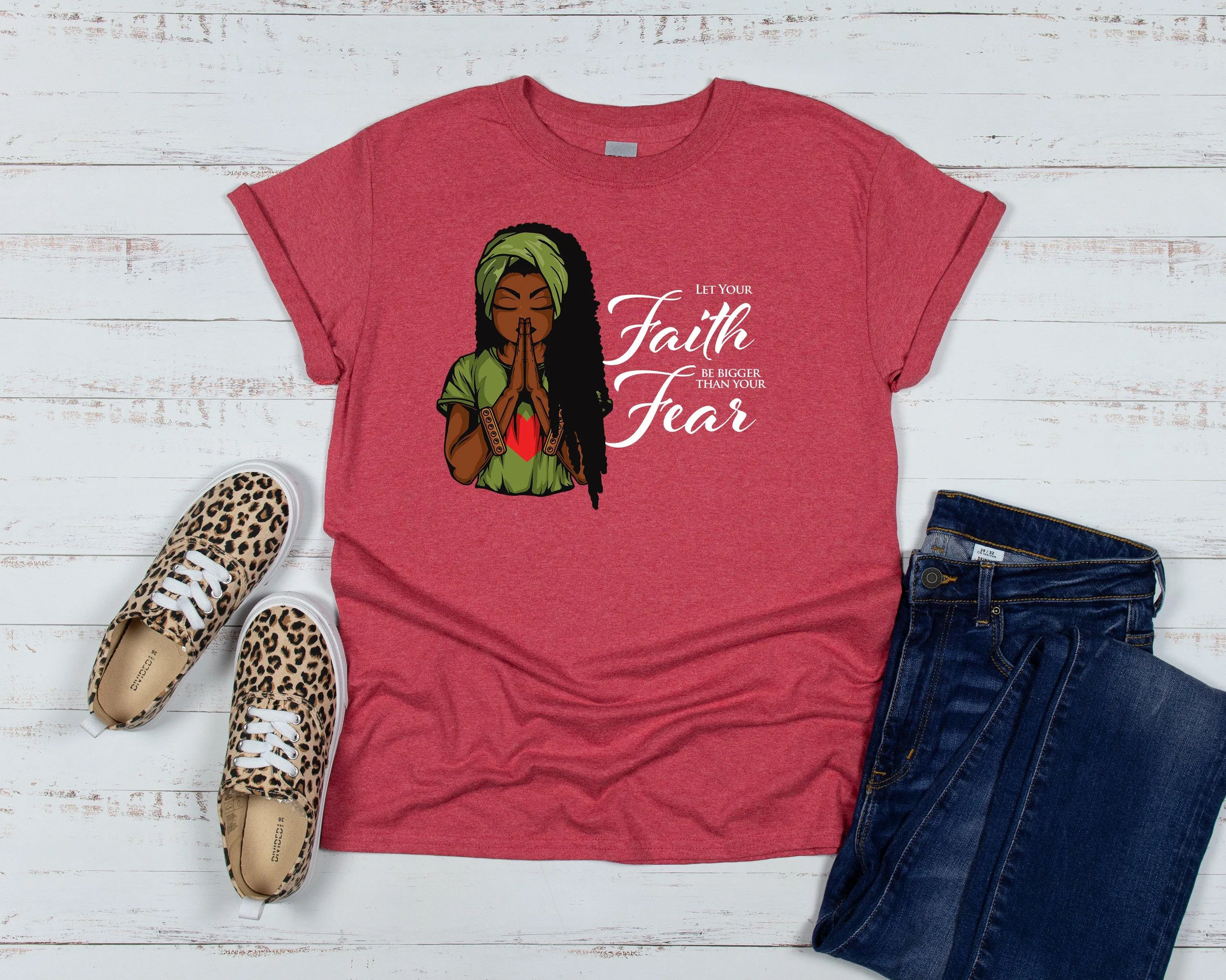 Let Your Faith Feed Your Fear Motivational T-shirt