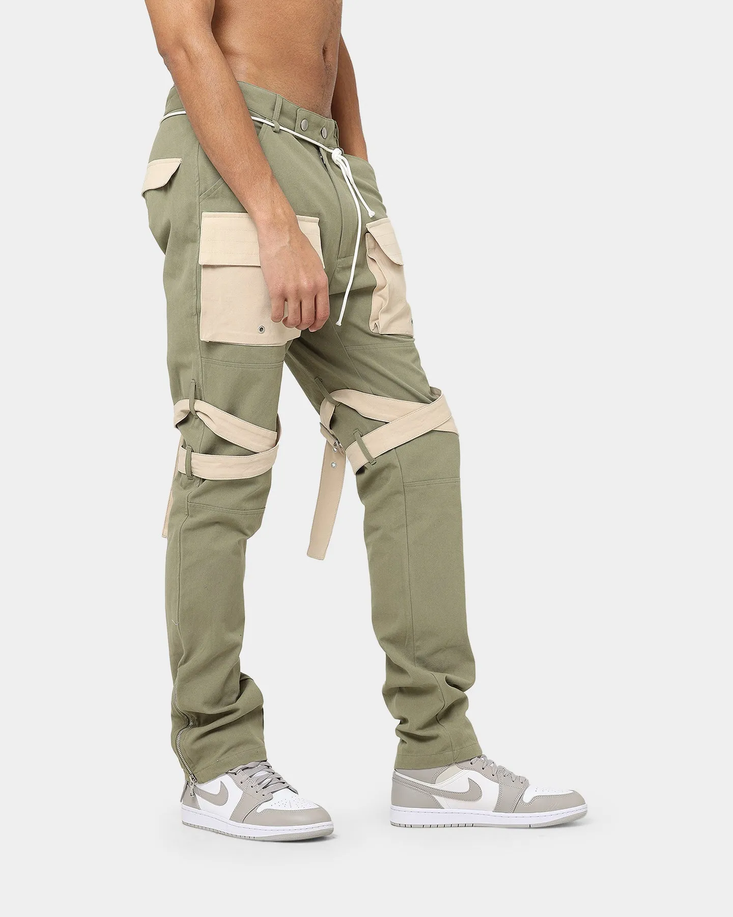 Lifted Anchors Newport Cargo Pants Olive