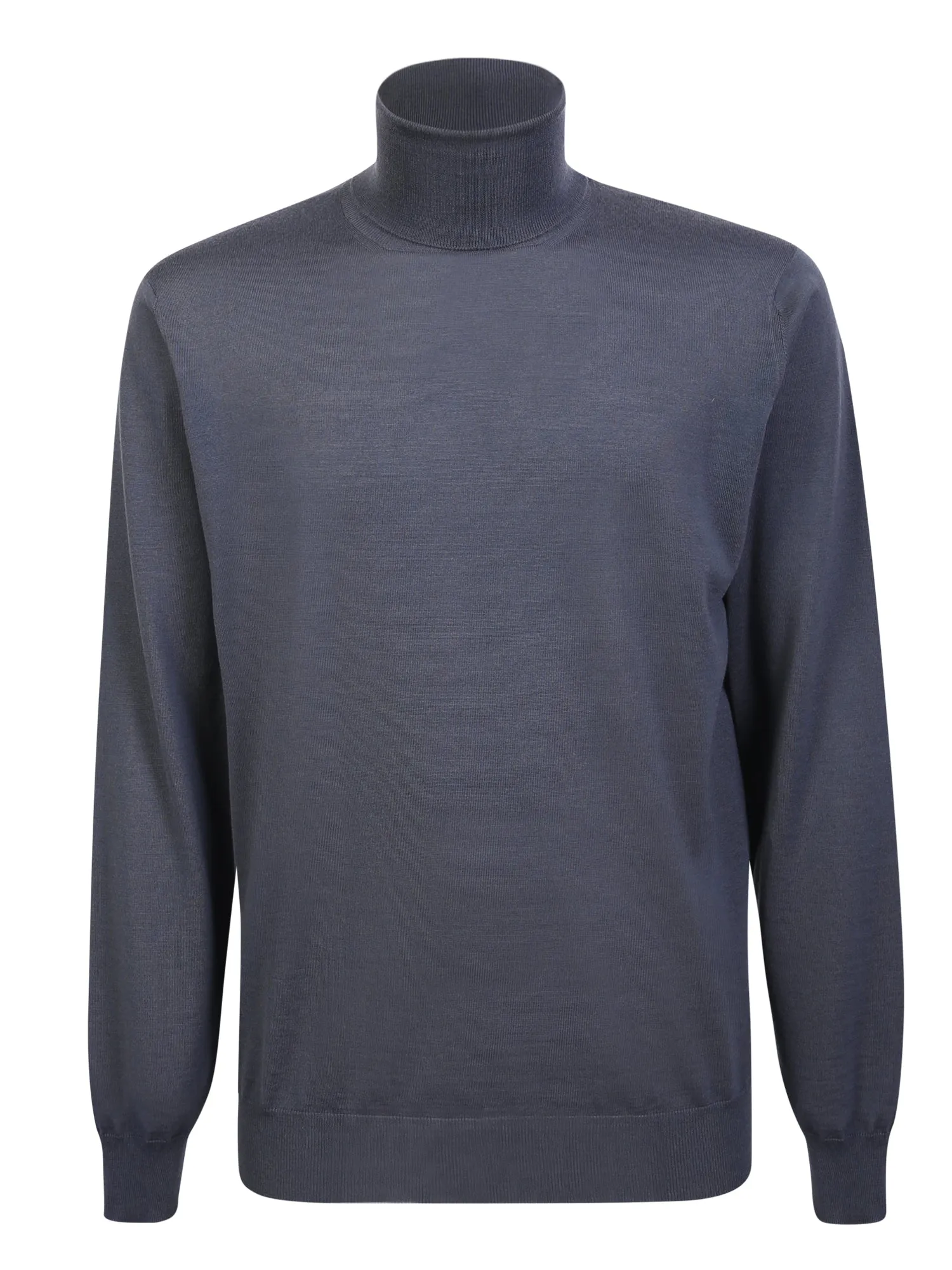 Light teal merino wool turtleneck pullover