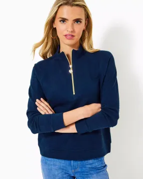 Lilly Pulitzer Luxletic Ashlee Half-Zip Pullover Low Tide Navy