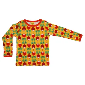 Long sleeve top- big radish, light orange