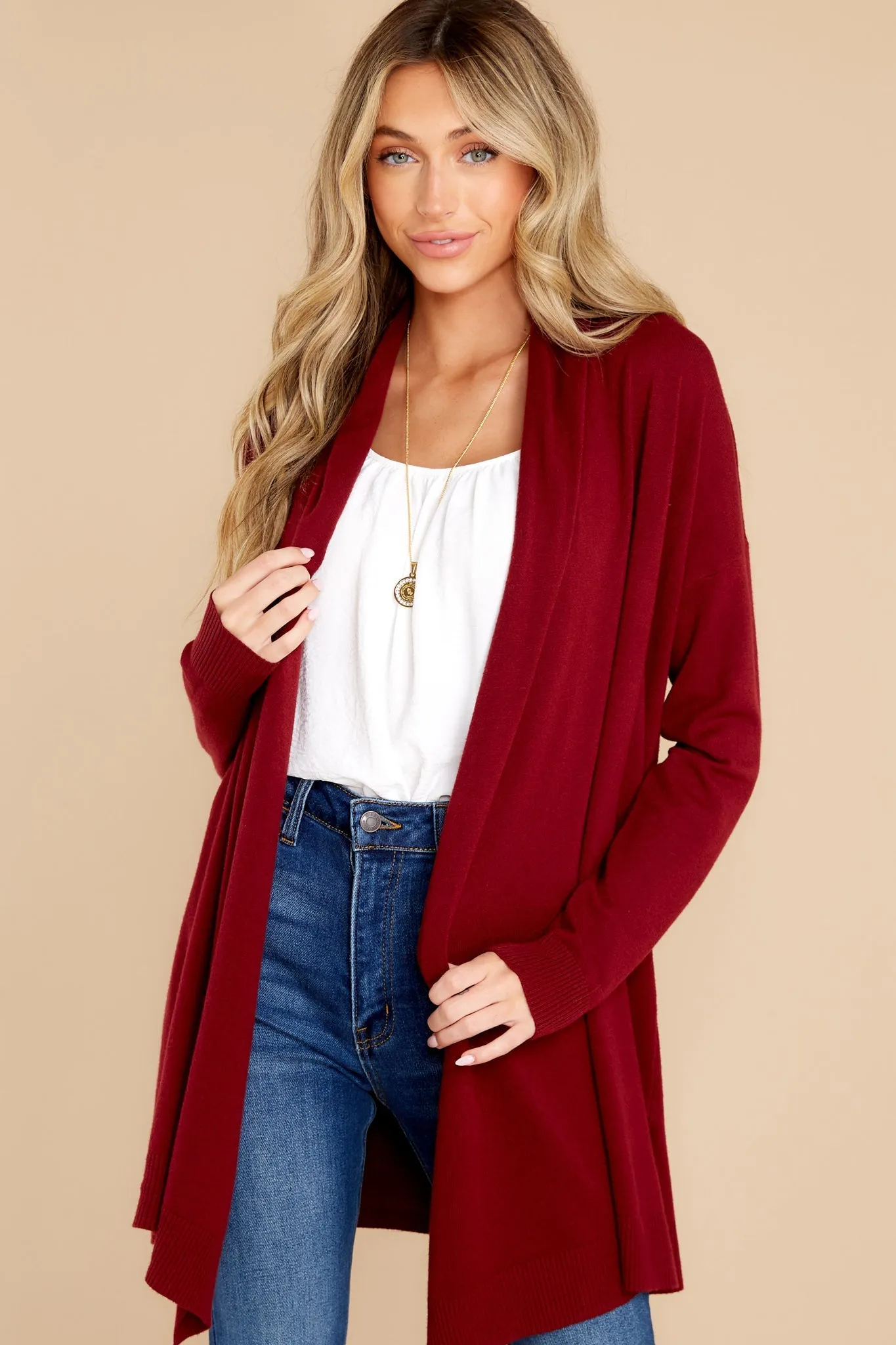 Lovely Weather Sangria Cardigan