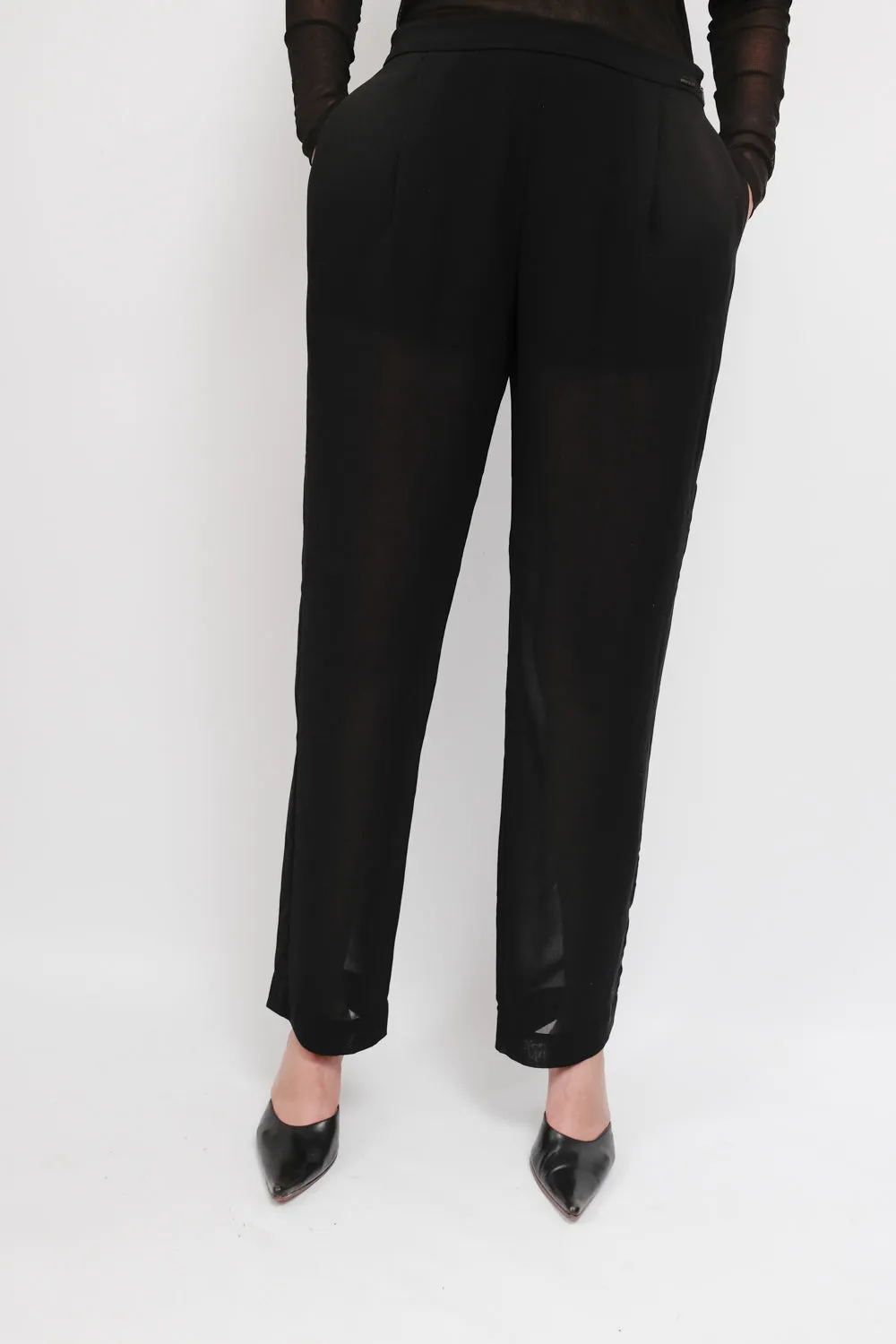 LUCID BLACK MISS SIXTY STRAIGHT LEG PANTS