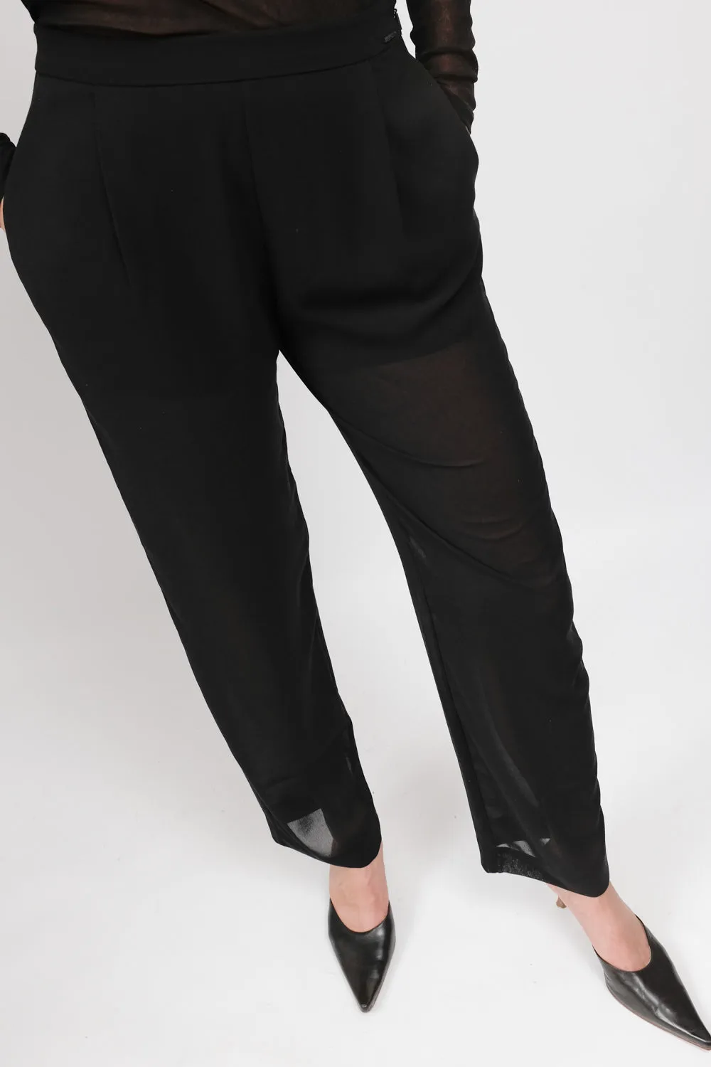 LUCID BLACK MISS SIXTY STRAIGHT LEG PANTS