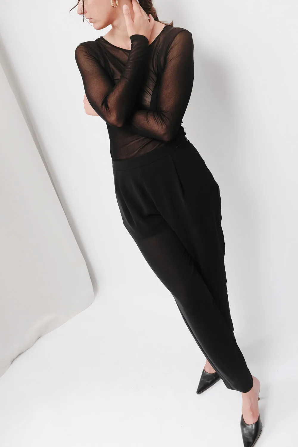 LUCID BLACK MISS SIXTY STRAIGHT LEG PANTS