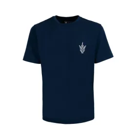 Maserati Trident Logo T-Shirt - Navy