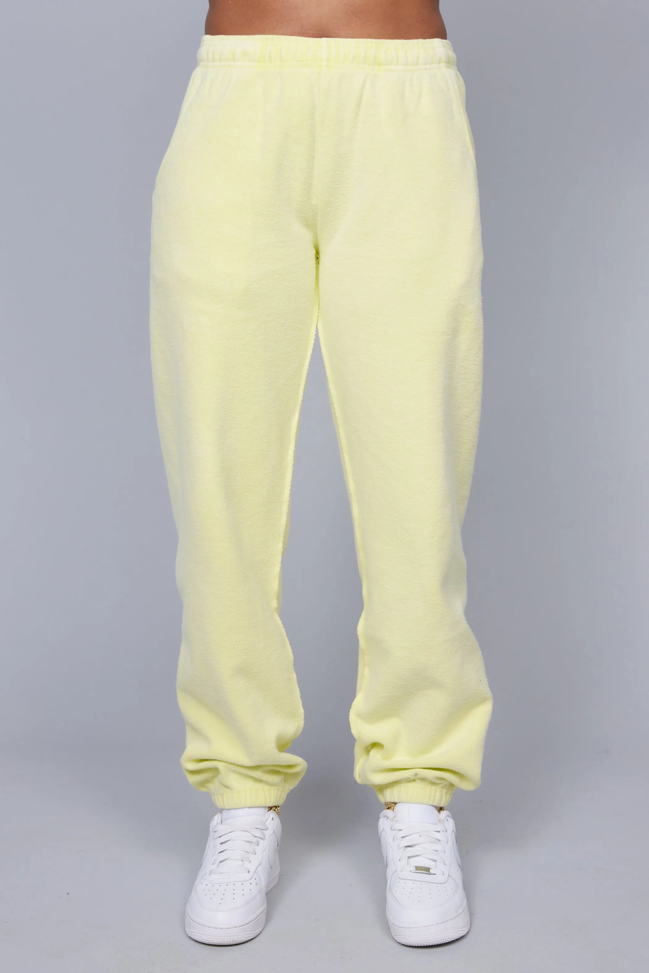 ME. Reverse Brushed Sweatpant - Lemon Zest