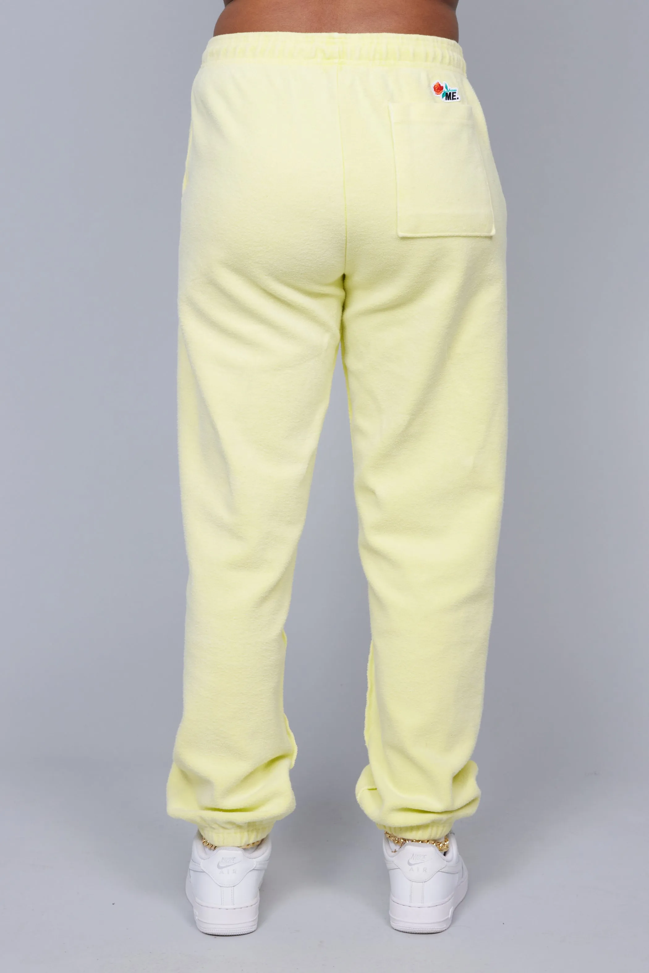 ME. Reverse Brushed Sweatpant - Lemon Zest