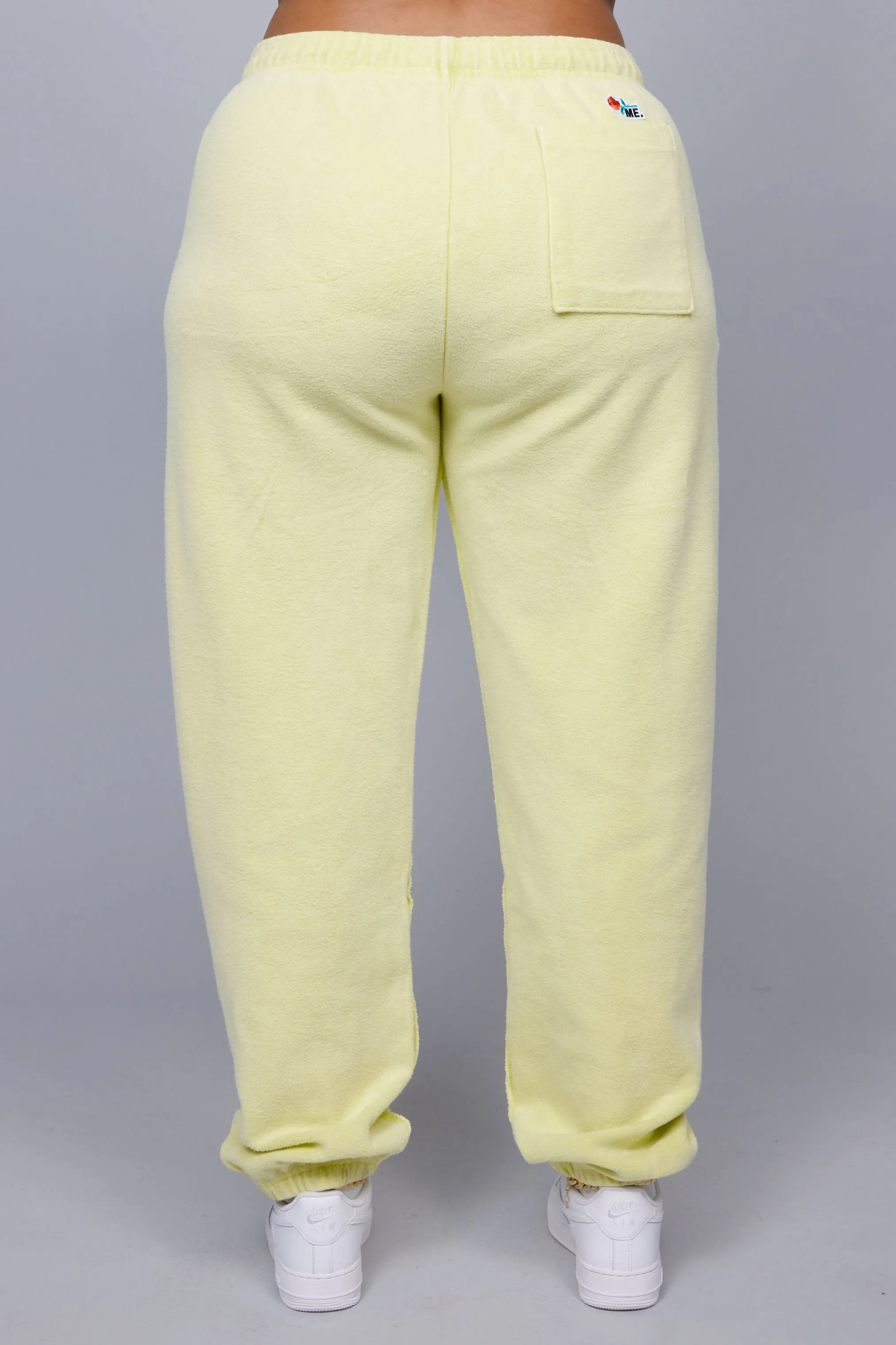 ME. Reverse Brushed Sweatpant - Lemon Zest