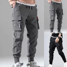 Men Cargo Skinny Fit Sweatpants