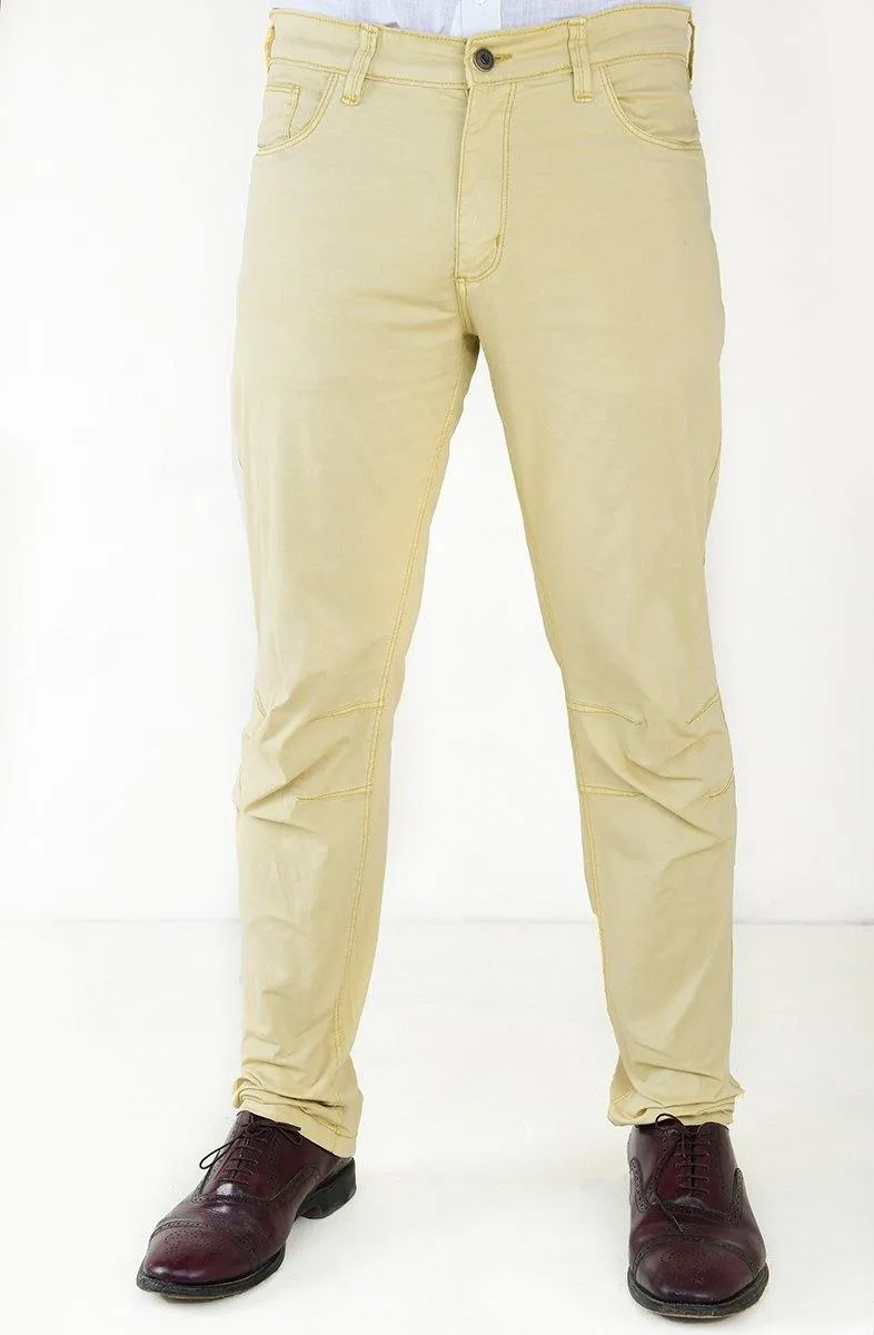 Men's Casual Slim Fit Cotton Trousers