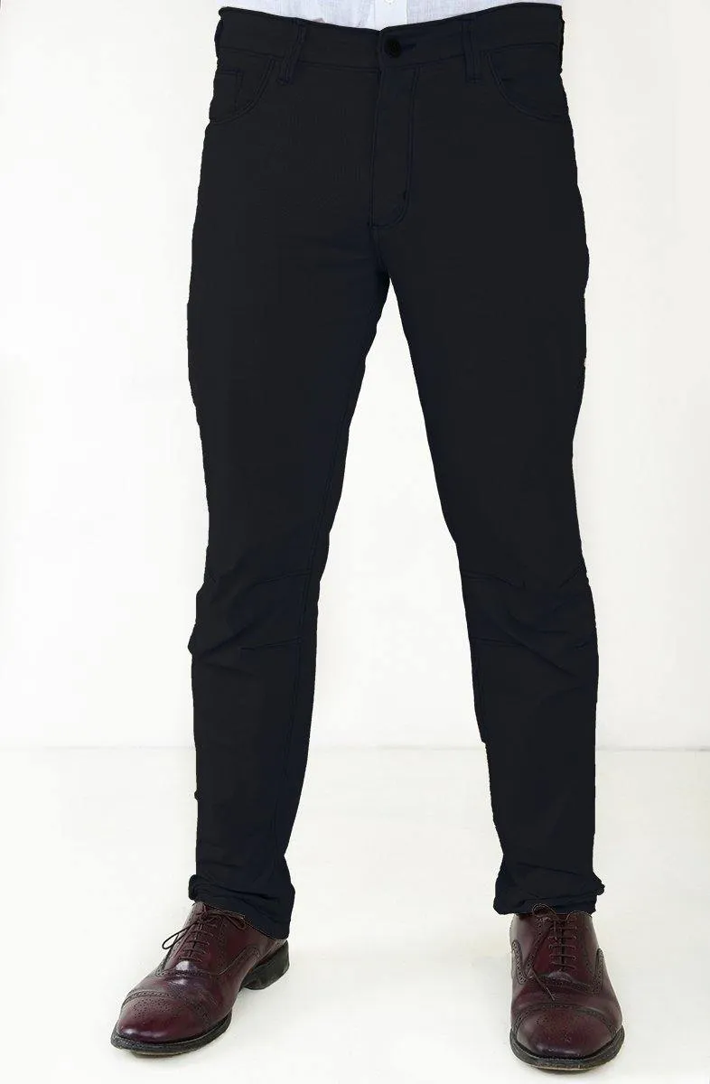 Men's Casual Slim Fit Cotton Trousers