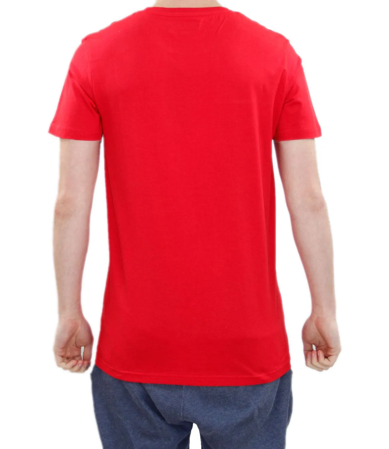 Mens Soft Velvet Crew Neck T-Shirt - S/M