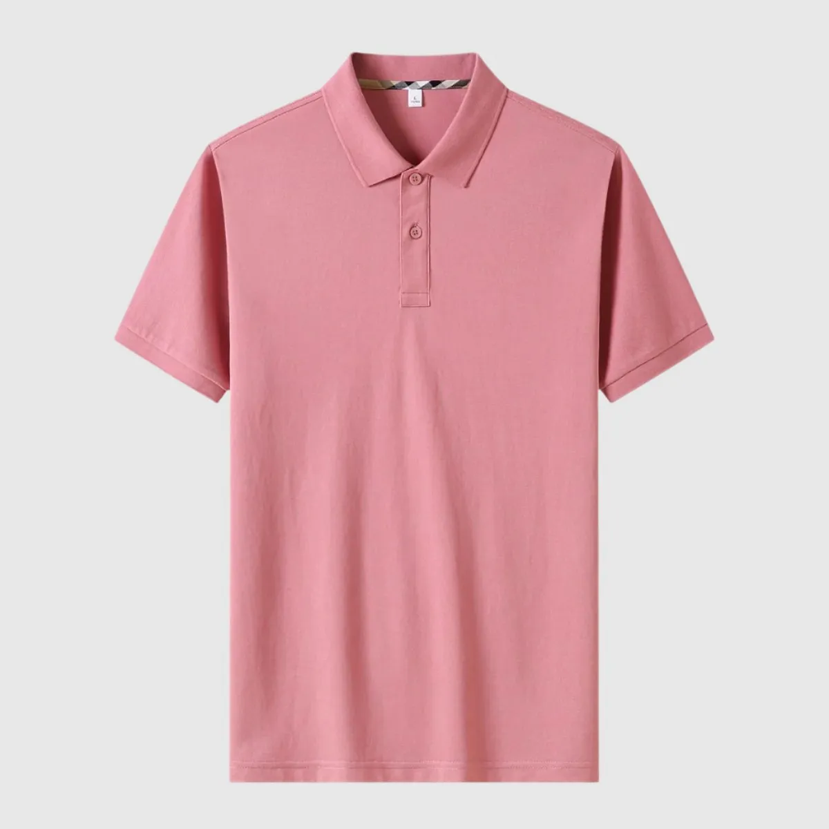 Men's Tencel Lyocell Natural Silk Short-sleeved Polo T-shirt