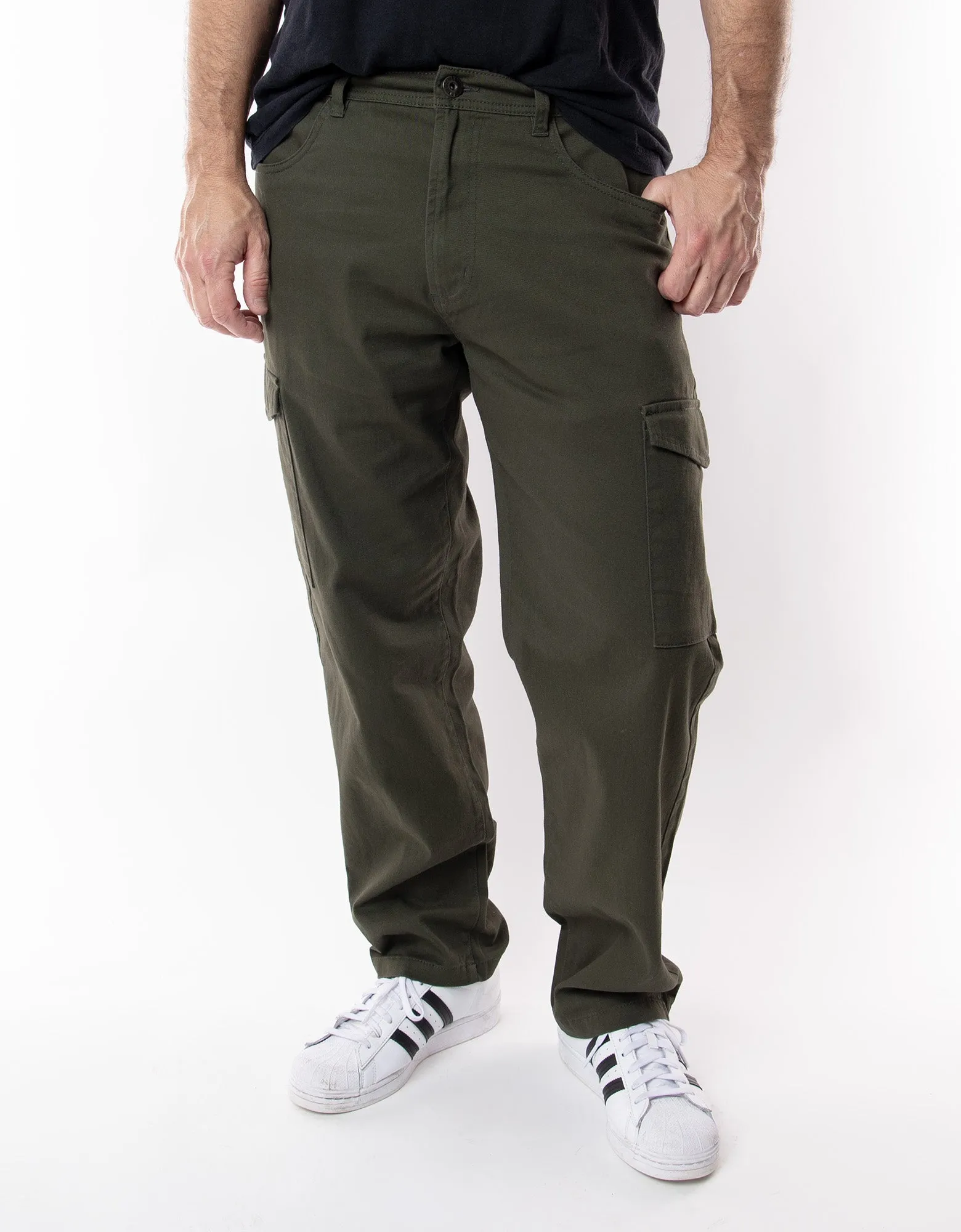 MEN'S TREY STRAIGHT FIT TWILL CARGO PANTS