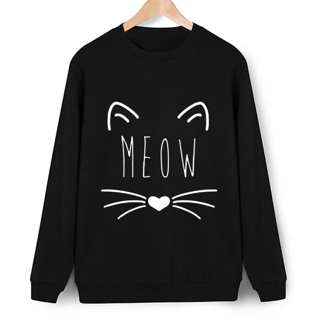 Meow pullover fashion sweater