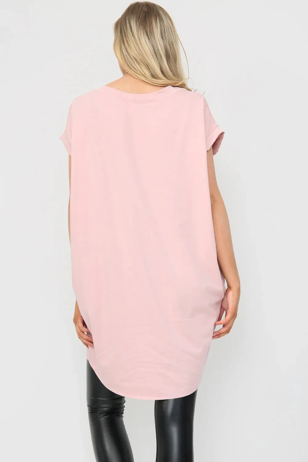 Milla Oversized T-Shirt with Necklace