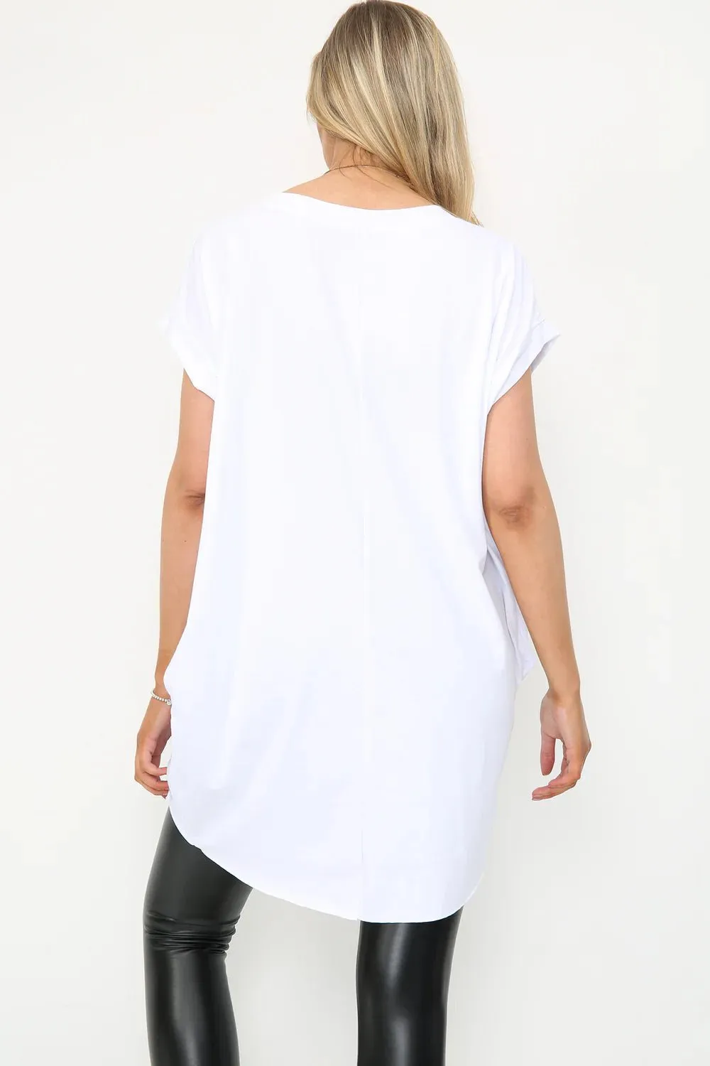 Milla Oversized T-Shirt with Necklace