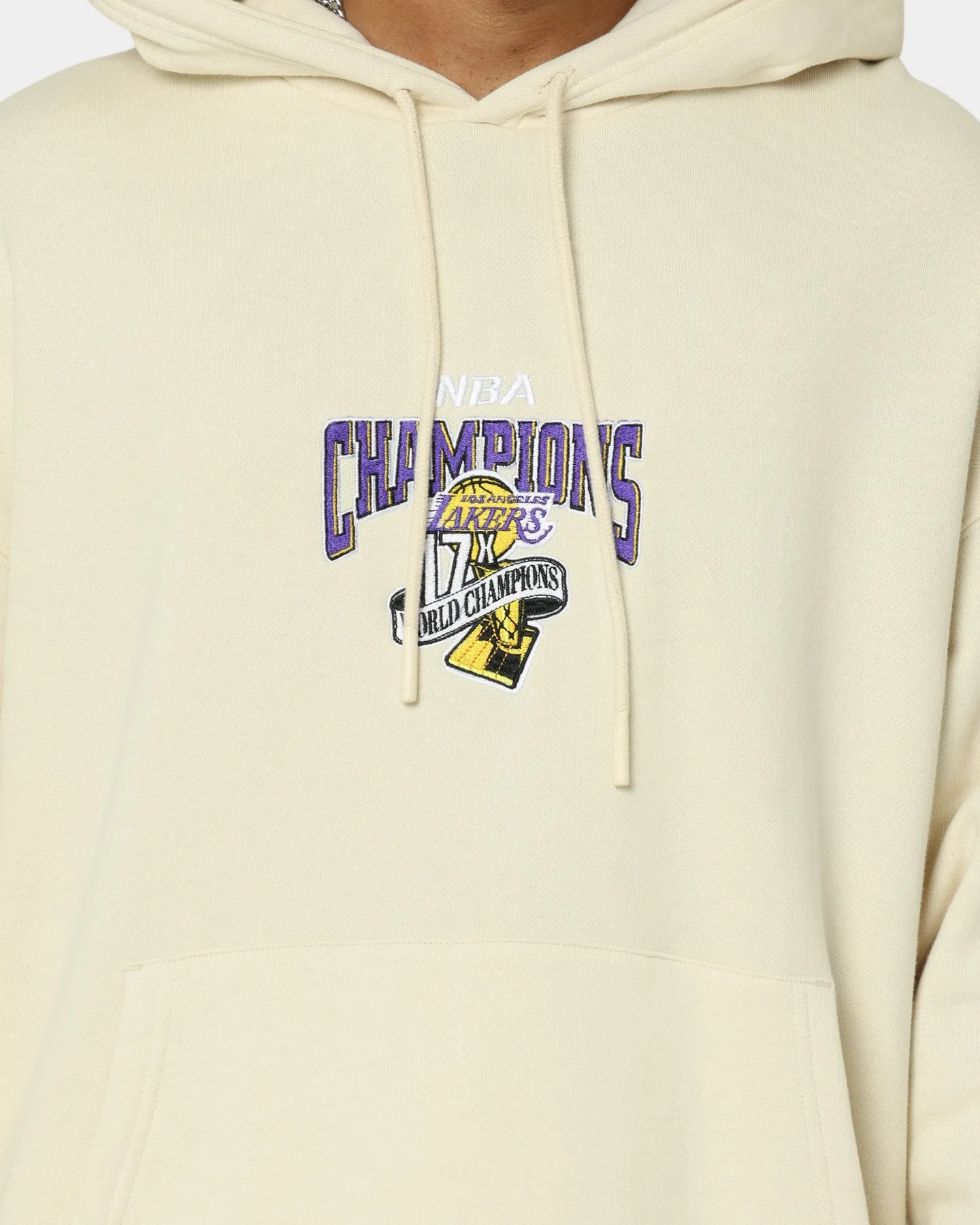 Mitchell & Ness Los Angeles Lakers Anniversary Hoodie Khaki