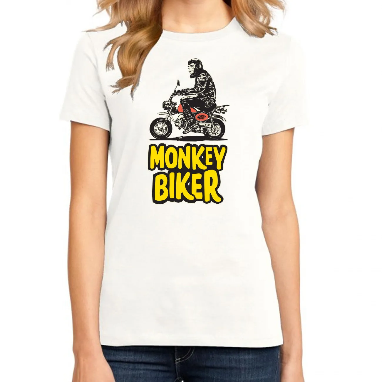 MONKEY BIKER T-SHIRT FOR WOMEN